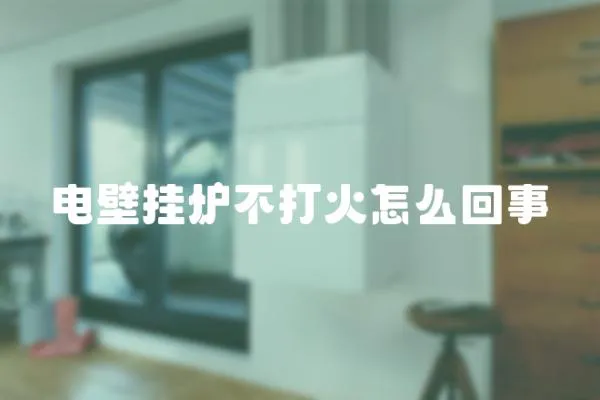電壁掛爐不打火怎么回事
