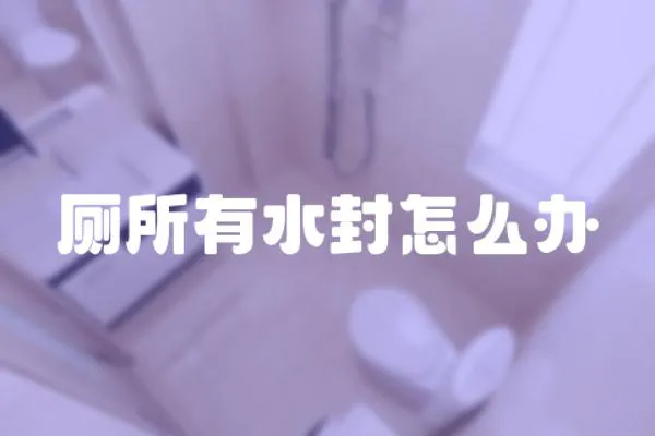 廁所有水封怎么辦