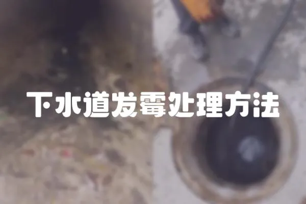 下水道發(fā)霉處理方法