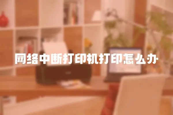 網絡中斷打印機打印怎么辦