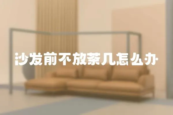 沙發前不放茶幾怎么辦