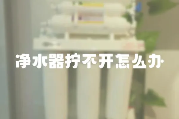 凈水器擰不開怎么辦