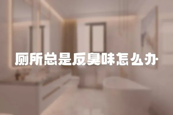 廁所總是反臭味怎么辦