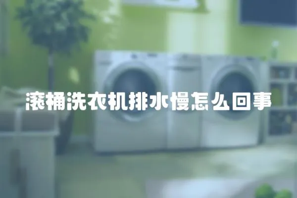 滾桶洗衣機排水慢怎么回事
