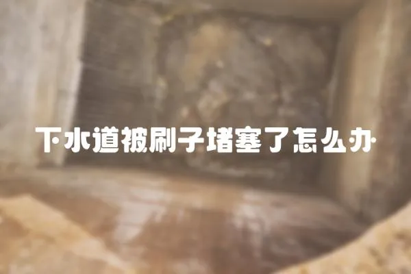 下水道被刷子堵塞了怎么辦