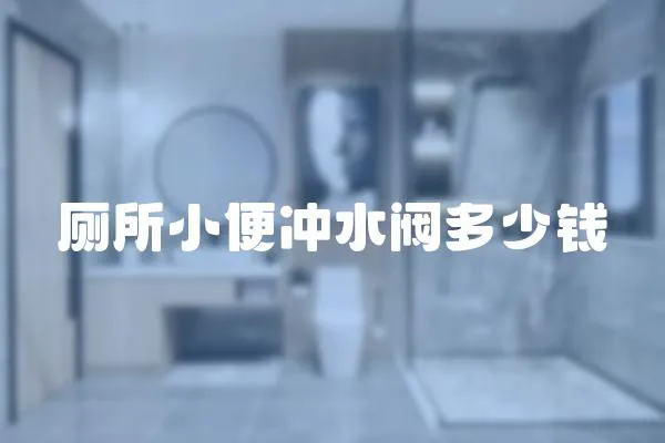 廁所小便沖水閥多少錢