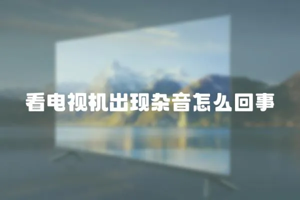 看電視機出現(xiàn)雜音怎么回事