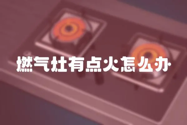 燃氣灶有點火怎么辦