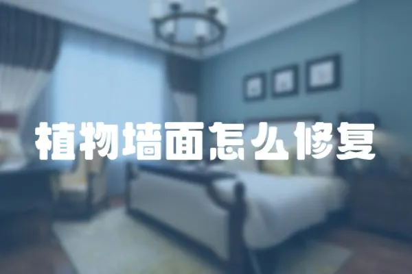 植物墻面怎么修復