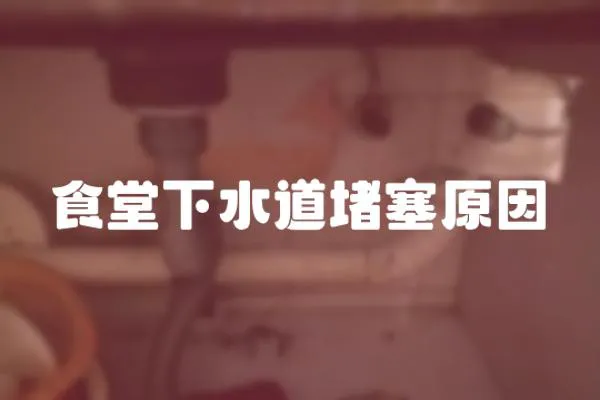 食堂下水道堵塞原因