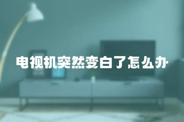 電視機(jī)突然變白了怎么辦