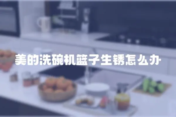 美的洗碗機籃子生銹怎么辦