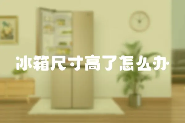 冰箱尺寸高了怎么辦