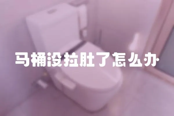 馬桶沒拉肚了怎么辦