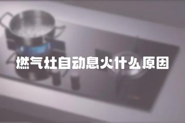 燃氣灶自動息火什么原因