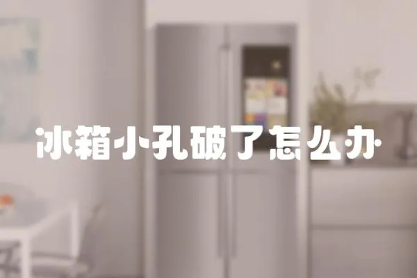 冰箱小孔破了怎么辦