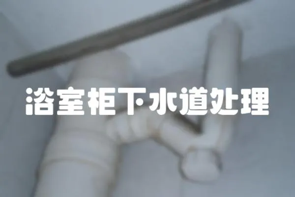 浴室柜下水道處理