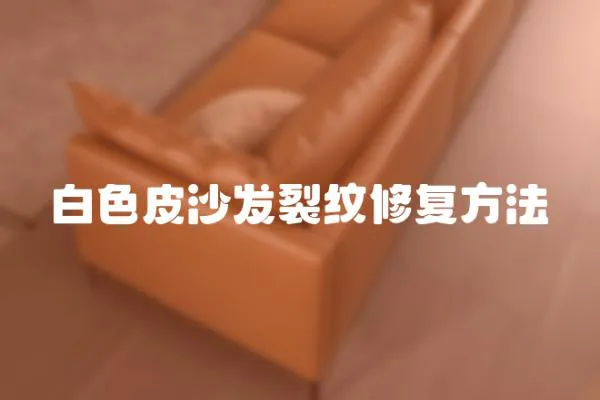 白色皮沙發裂紋修復方法