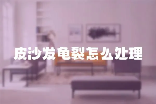 皮沙發龜裂怎么處理