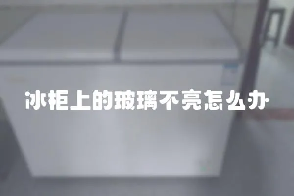 冰柜上的玻璃不亮怎么辦