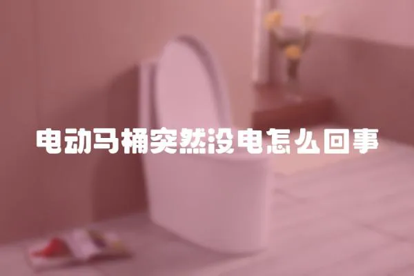 電動馬桶突然沒電怎么回事