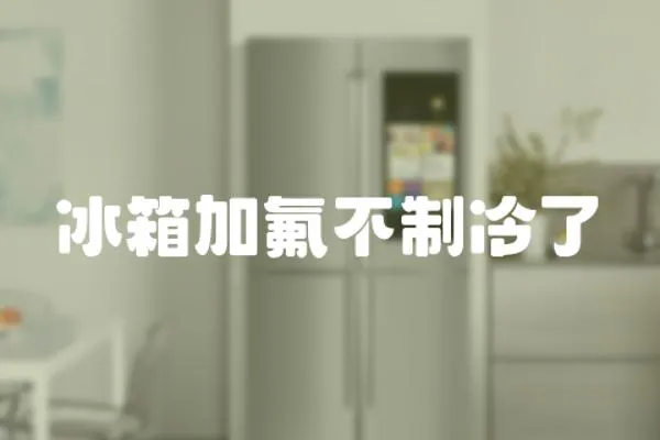 冰箱加氟不制冷了