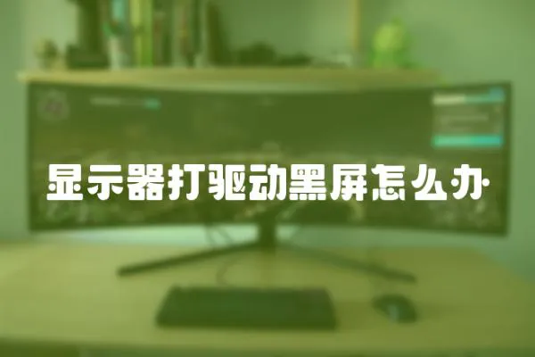 顯示器打驅(qū)動(dòng)黑屏怎么辦