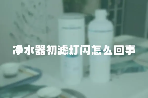 凈水器初濾燈閃怎么回事
