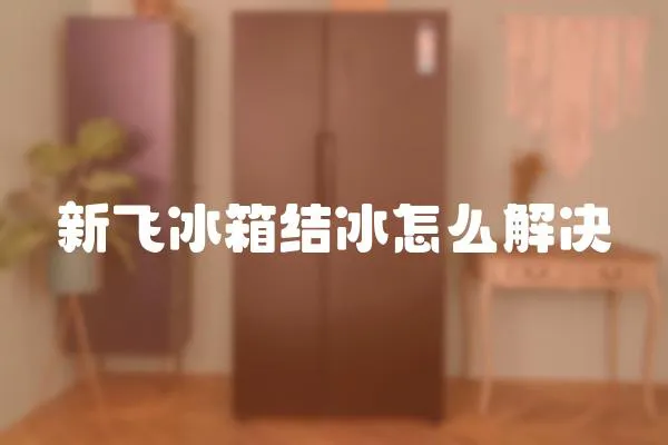 新飛冰箱結冰怎么解決