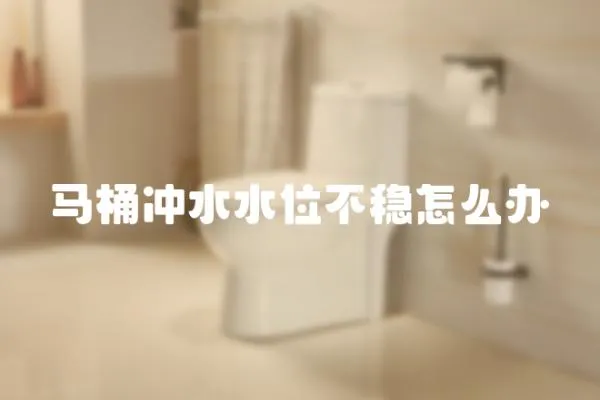 馬桶沖水水位不穩怎么辦