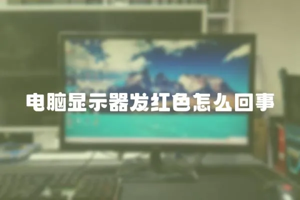 電腦顯示器發(fā)紅色怎么回事