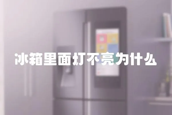 冰箱里面燈不亮為什么