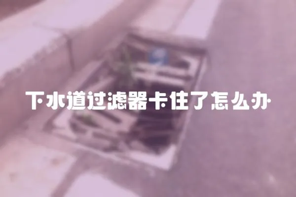 下水道過濾器卡住了怎么辦