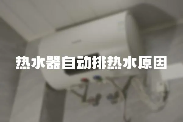 熱水器自動排熱水原因