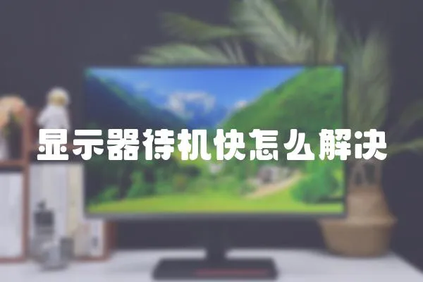顯示器待機(jī)快怎么解決