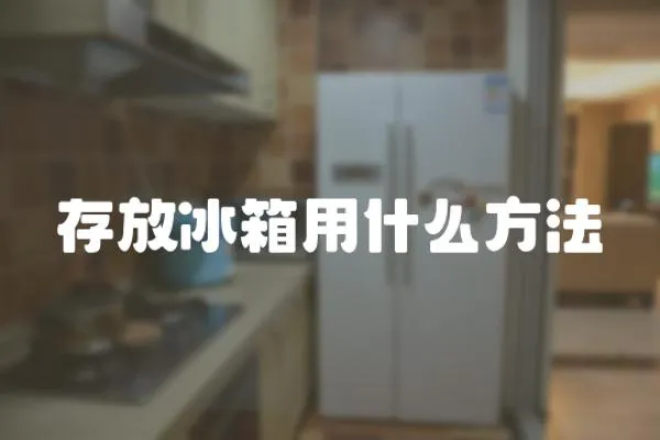 存放冰箱用什么方法