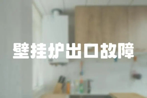 壁掛爐出口故障