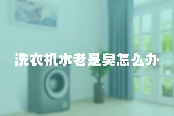 洗衣機(jī)水老是臭怎么辦
