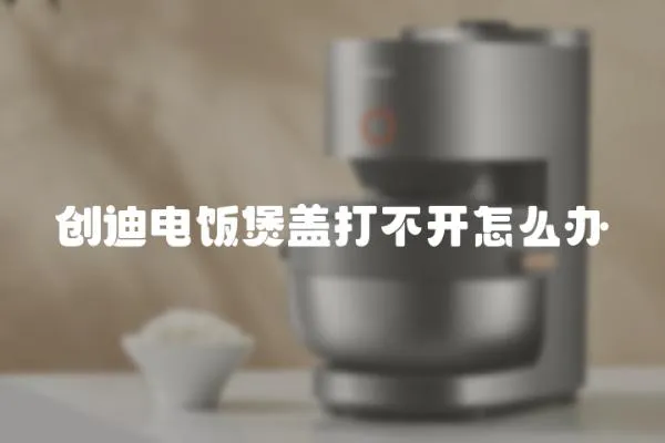 創(chuàng)迪電飯煲蓋打不開怎么辦