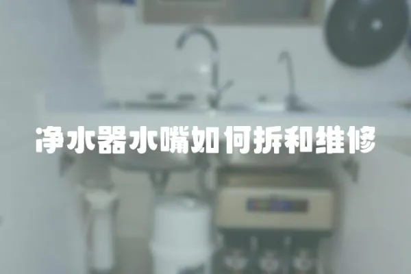 凈水器水嘴如何拆和維修