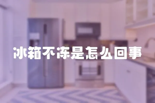 冰箱不凍是怎么回事