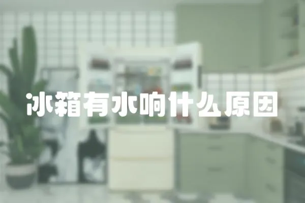 冰箱有水響什么原因