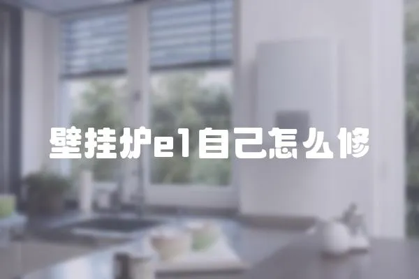 壁掛爐e1自己怎么修