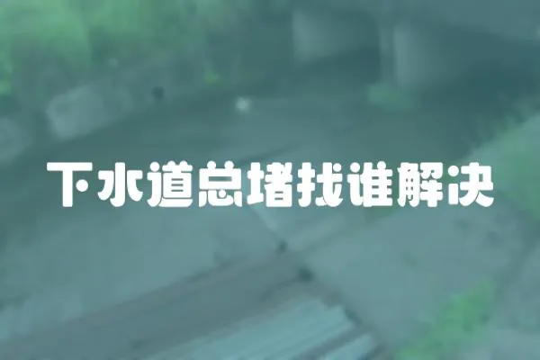 下水道總堵找誰解決