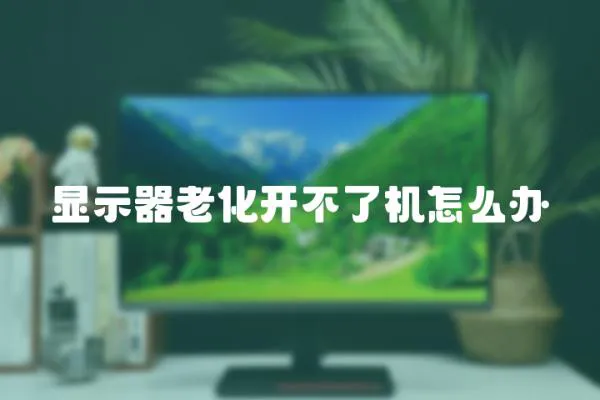 顯示器老化開不了機怎么辦