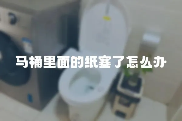 馬桶里面的紙塞了怎么辦