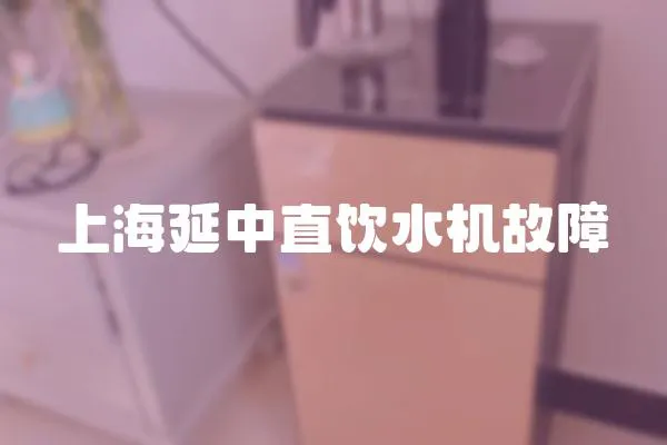 上海延中直飲水機故障