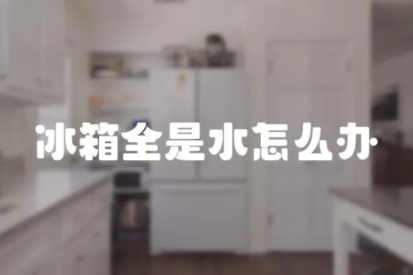 冰箱全是水怎么辦