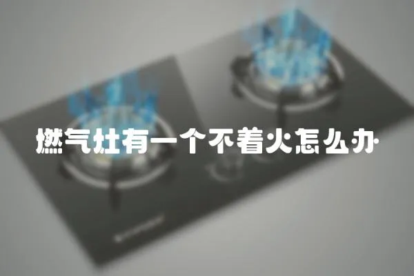 燃氣灶有一個不著火怎么辦
