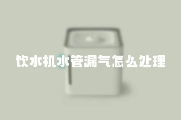 飲水機水管漏氣怎么處理